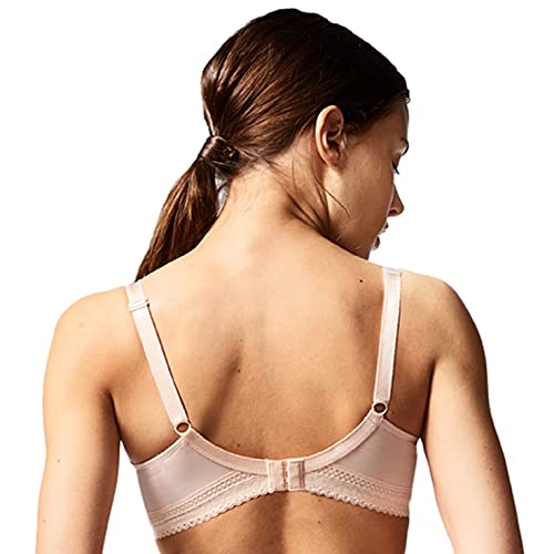 Chantelle Women's Festive Lace Plunge Bra, Nude Blush, 34B - Image 3