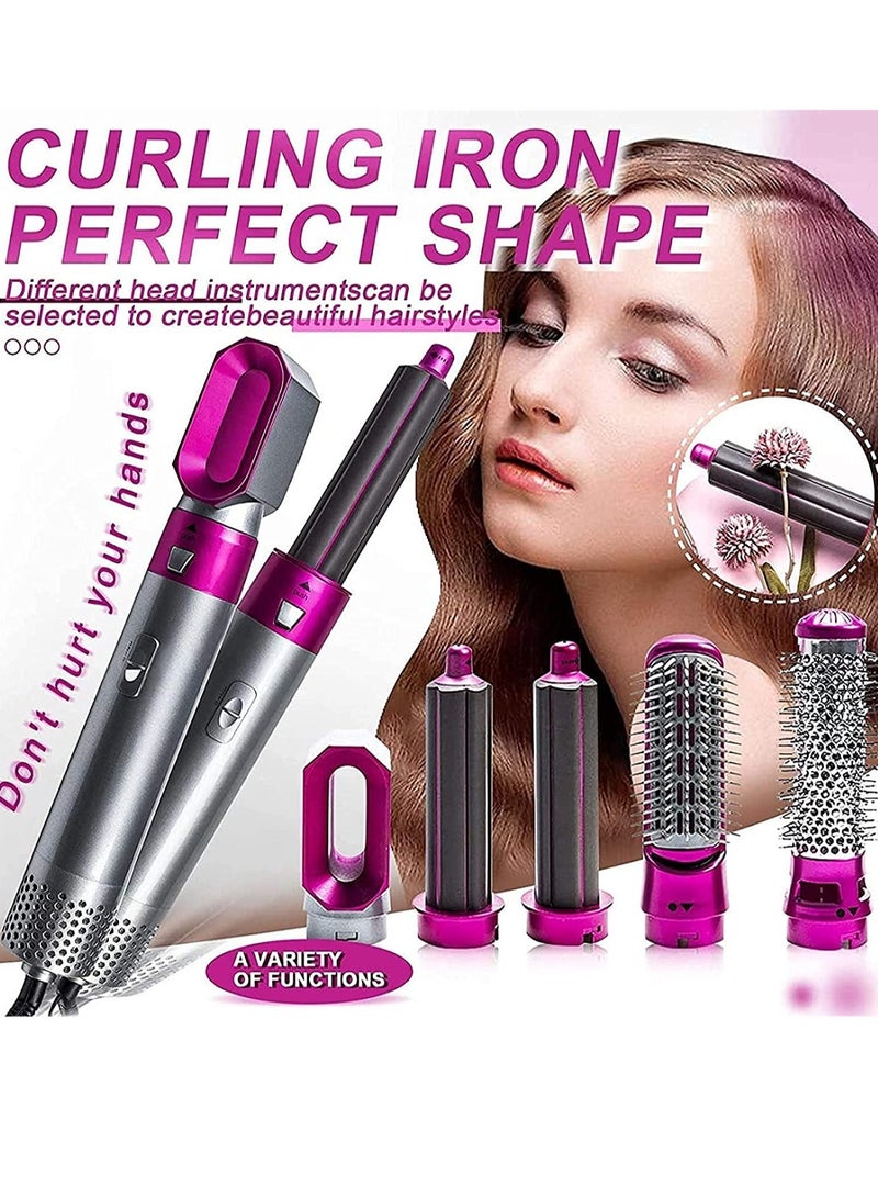 5 In 1 Hair Styler, Blow Dryer Brush, Hair Dryer Brush Negative Ionic Electric, Hair Wrap Hair Styler, Detachable Brush Heads - Image 3