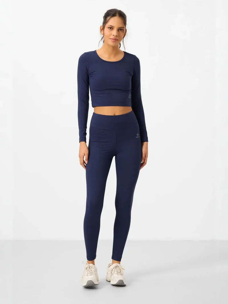 تومي لايف TOMMY Cotton Elastane Crop T-Shirt And Leggings Set