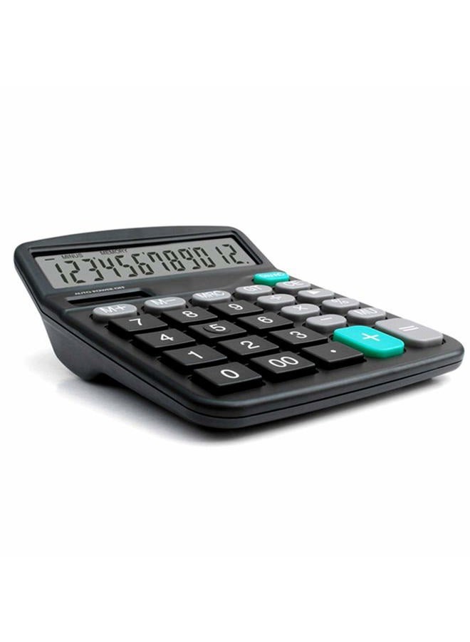 Meichoon KA08 12 Digit Calculator with Solar Battery Dual Financial Power and Large Standard Function for Office Professional Multifunction Calculator KA08 Black - Image 5