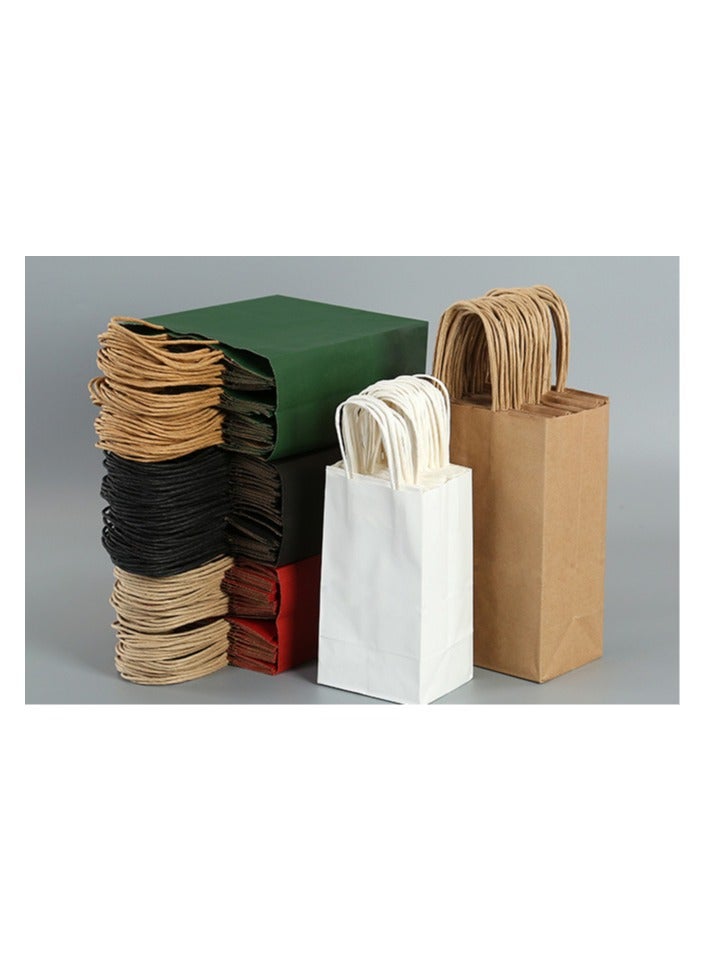 24-Piece Paper Gift Bag Set Green - Image 4