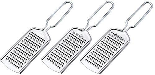 Laxmi Kitchenwere Stainless Steel Cheese Grater Cheese Ginger Grater Carrot Vegetables and Coconut Ginger Grater 3 Pieces Set - Image 1
