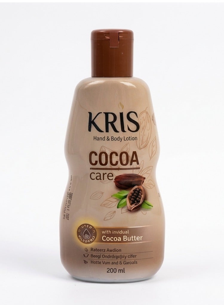 Cocoa Care Hand & Body Lotion with Pure Cocoa Butter – On-The-Go 200ml