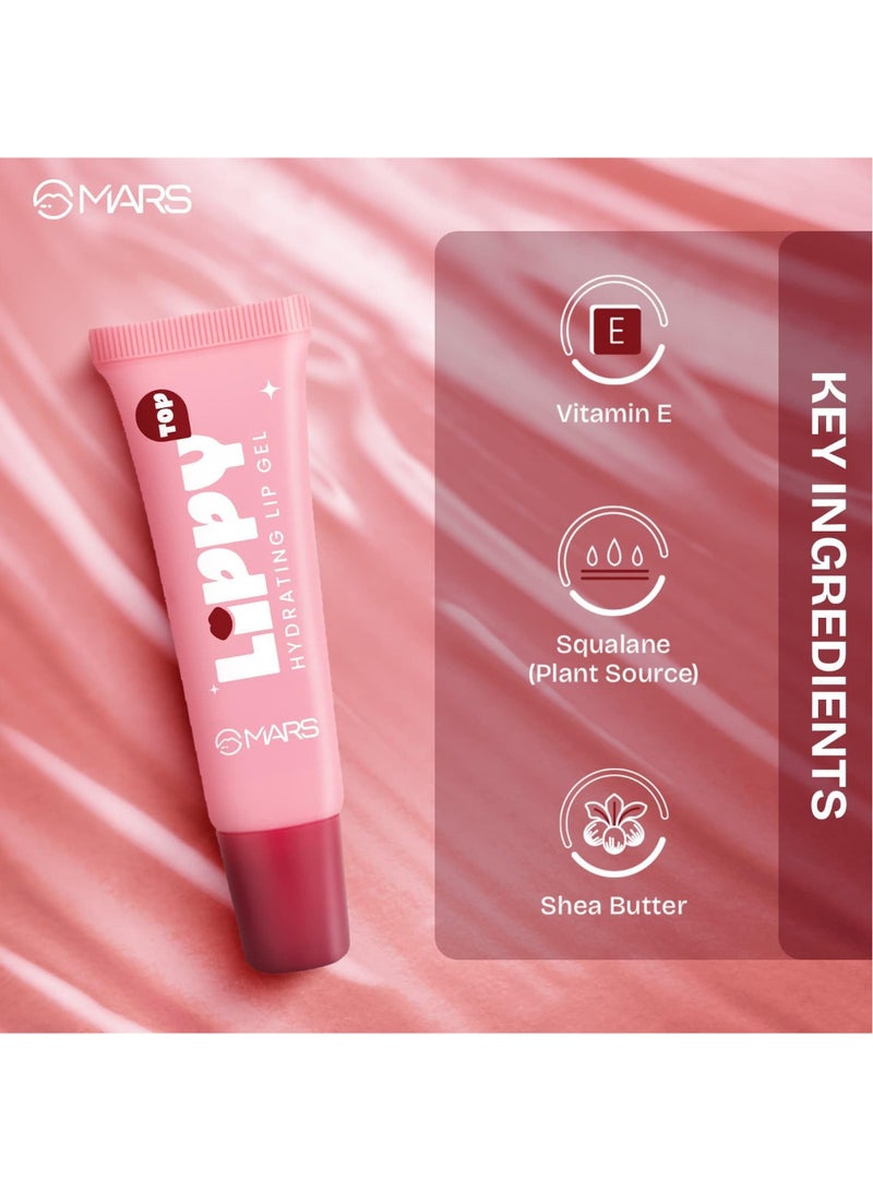 MARS COSMETICS Lippy Top Hydrating Lip Gel (10ml) (03-TENDER PEACH) | Nourished With Vitamin-E & Shea Butter | Long Lasting Hydration | Glossy Finish | Easy to Apply - Image 5