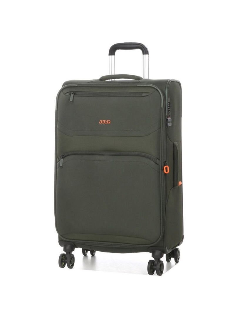 Jump Moorea 2 Soft Expandable Suitcase Luggage Trolley 66 cm Medium Khaki - Image 1