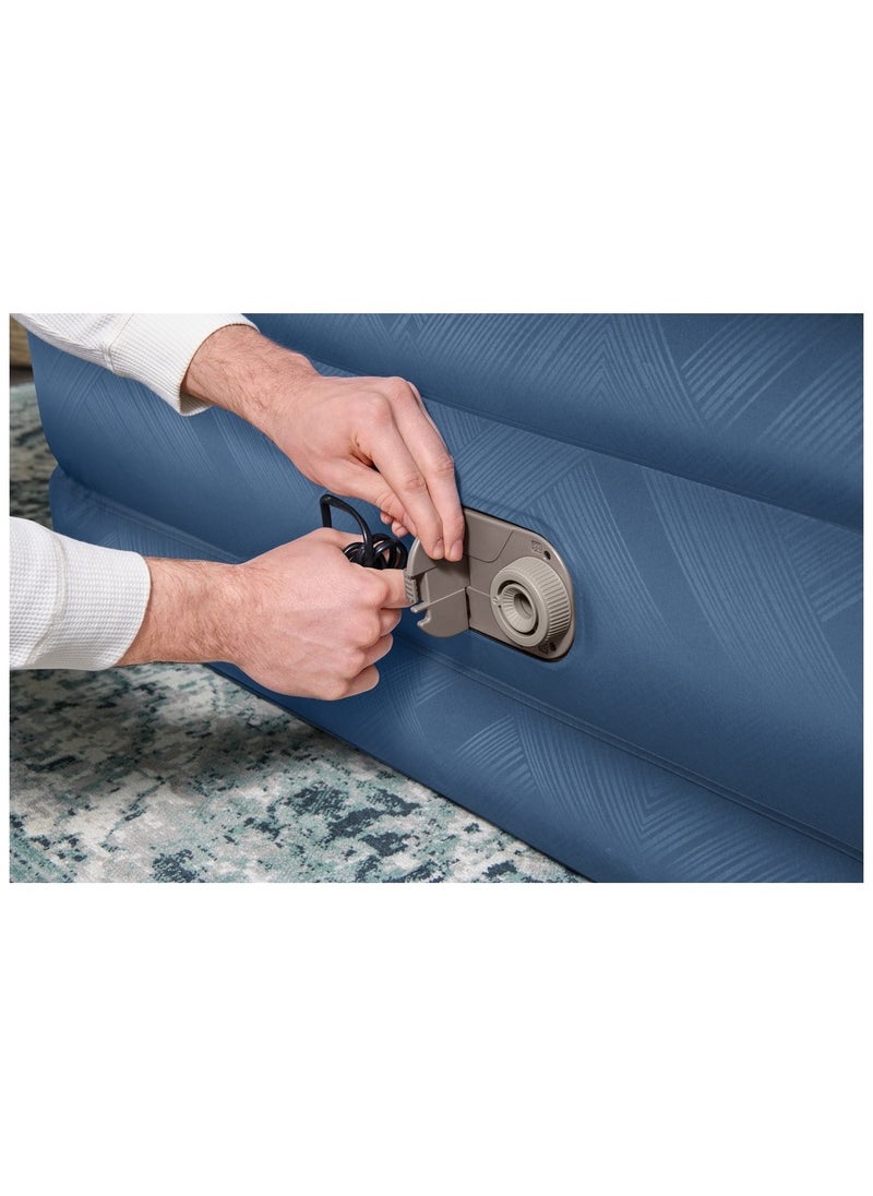 Bestway - Bestway - Fortech Snugable Top Air Mattress Queen with Built-in AC Pump and Antimicrobial Coating 203x152x46 cm - 69075 - Image 1