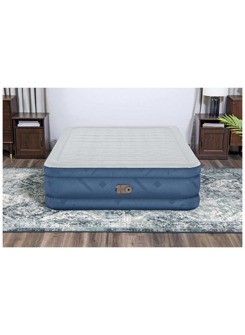 Bestway - Bestway - Fortech Snugable Top Air Mattress Queen with Built-in AC Pump and Antimicrobial Coating 203x152x46 cm - 69075 - Image 1