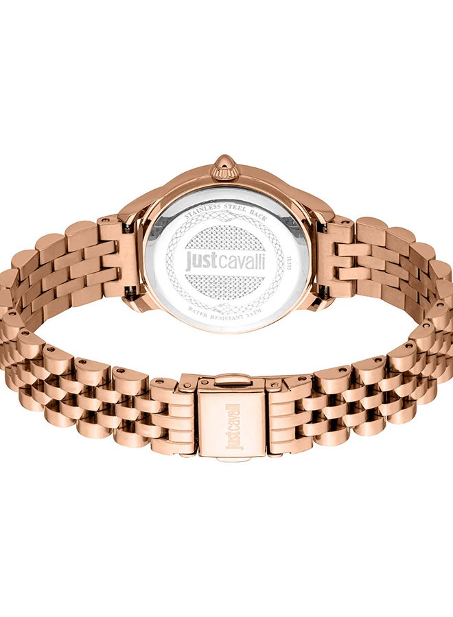 Just Cavalli جست كافالي ليدي أليغرا JC1L333M0045 - ساعة كوارتز أنثوية من الفولاذ المقاوم للصدأ 3 عقارب - Image 3