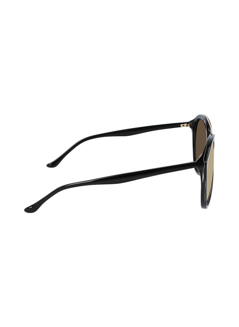 Donna Karan نظارة شمسية أفياتور بإطار كامل الحواف من الأسيتات DO507S 5615 (003)  - Image 5