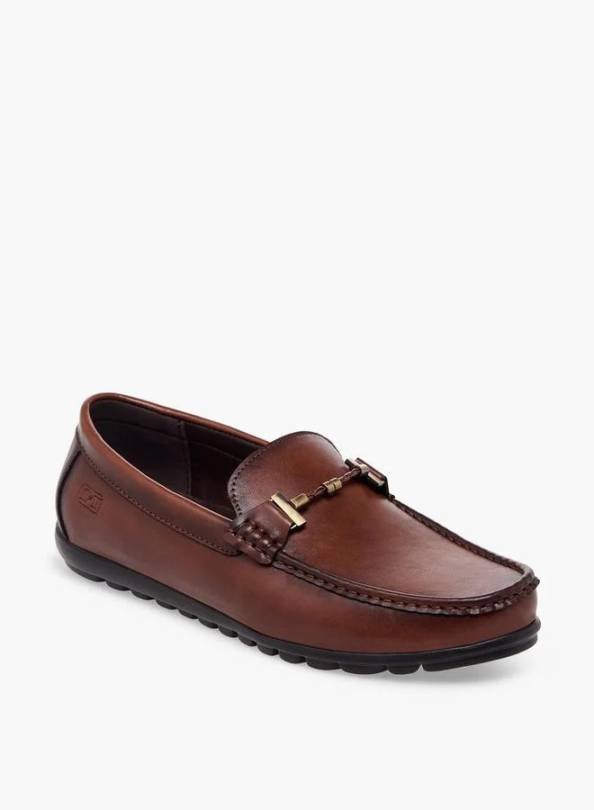 دوتشيني Men Metal Accent Slip-On Loafers
