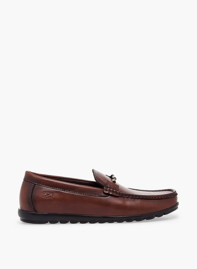 دوتشيني Men Metal Accent Slip-On Loafers