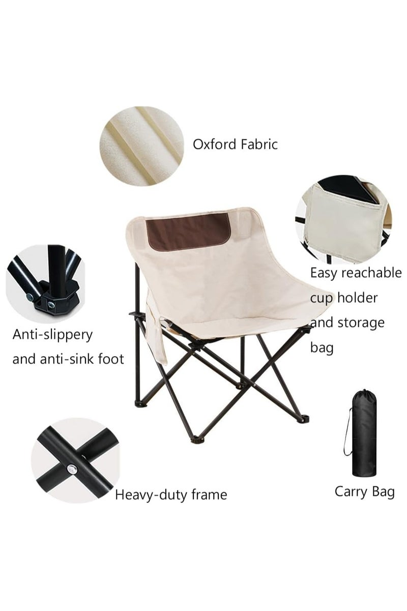 LINGWEI Portable Folding Beach & Camping Chair for Adults- Lightweight Multi-Purpose Outdoor Chair with Carry Bag - Image 2