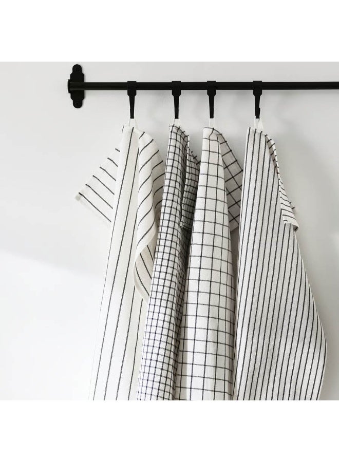 RINNIG Tea towel, white/green/pattern 60*45cm - Image 3