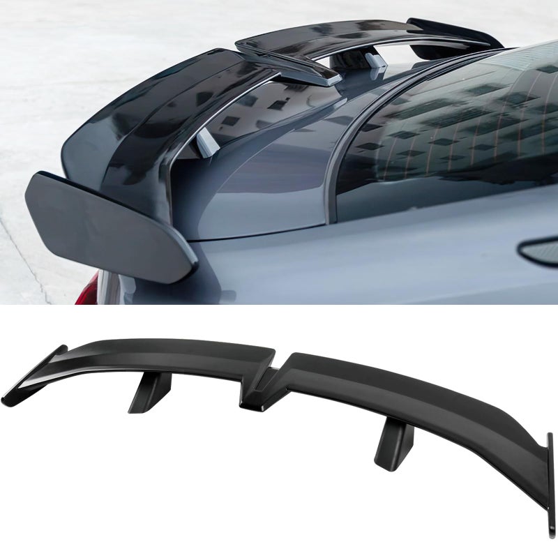 DREAMOTOR 54 Inch Universal Rear Spoiler PRO Style Car Rear Trunk Spoiler Wing Spoiler Compatible with Mazda Miata RX7 Chevy Corvette C8 C7 Camaro Nissan Lexus Toyota Honda Civic Ford Mustang Scion