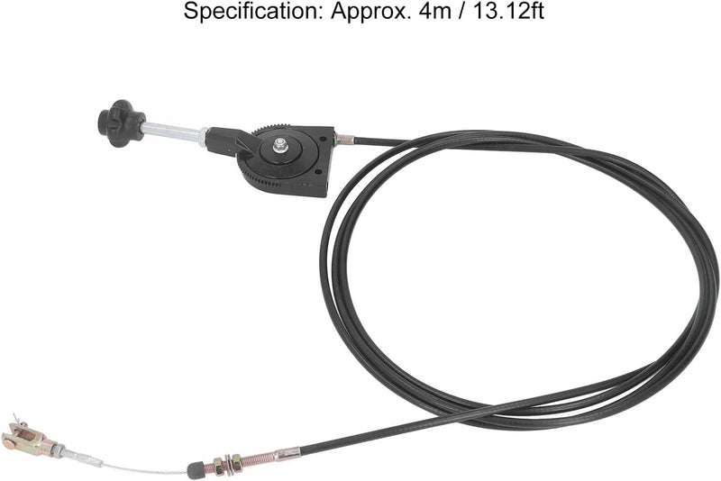 Throttle Cable, Manual Cable with Sturdy PU Sheath, Stainless Steel Connectors, for Excavators and Mixers - Image 3