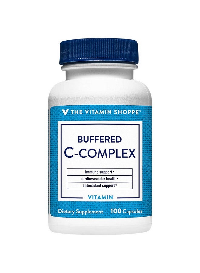The Vitamin Shoppe Buffered C-Complex, Antioxidant That Supports Immune & Cardiovascular Health, Non-Acidic (100 Capsules) - Image 1