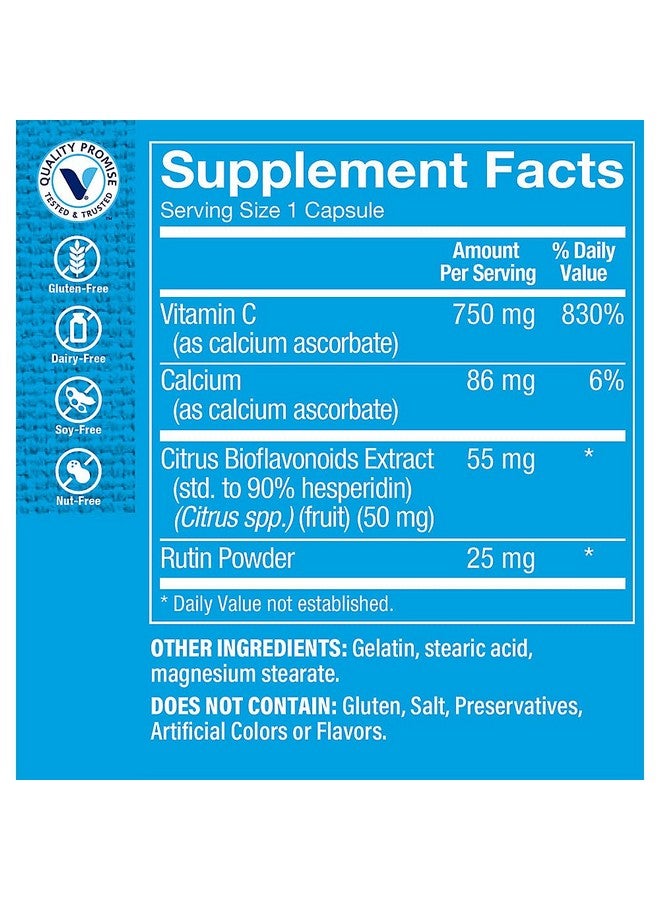The Vitamin Shoppe Buffered C-Complex, Antioxidant That Supports Immune & Cardiovascular Health, Non-Acidic (100 Capsules) - Image 3