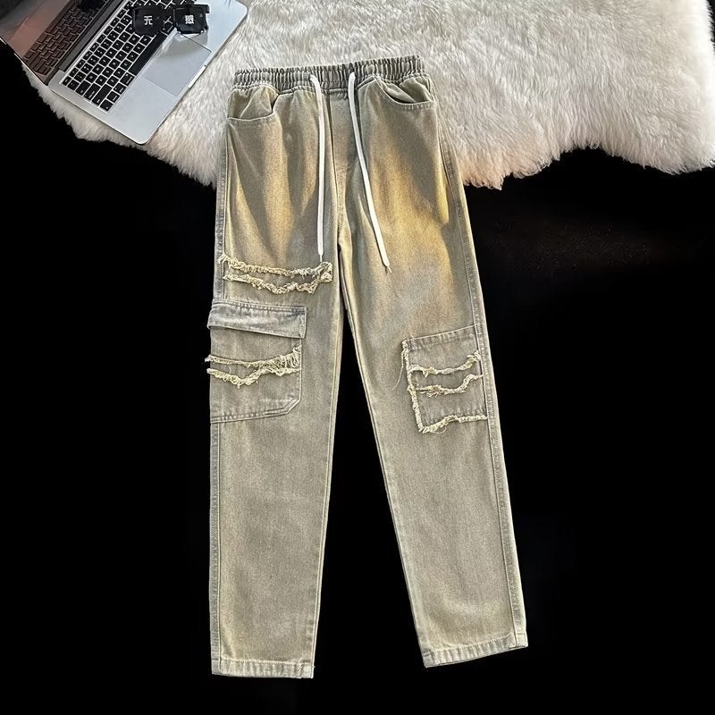 Unisex Classic Denim Jeans Loose Fit Daily Outdoor Wear - Image 1
