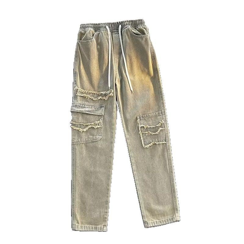 Unisex Classic Denim Jeans Loose Fit Daily Outdoor Wear - Image 4