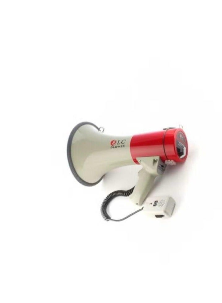 White/Red Loudspeaker Megaphone - Image 1