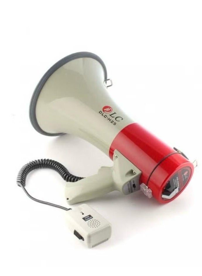 White/Red Loudspeaker Megaphone - Image 2