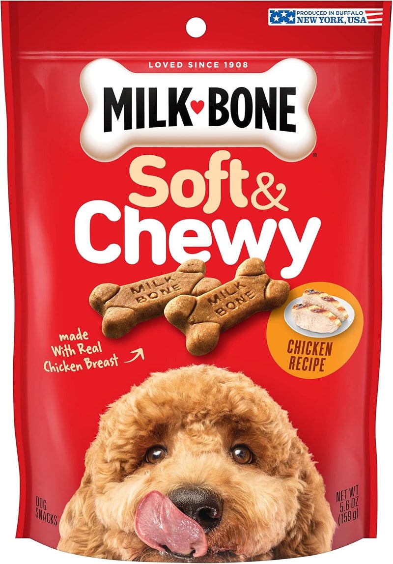 Milk-Bone Soft & Chewy Chicken Recipe Dog Treats - 5.6-Ounce Pouches (Pack of 10) - Image 3