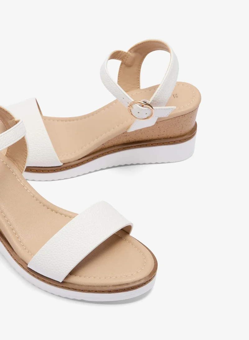 ماتلان Soleflex White Comfort Wedge Sandals