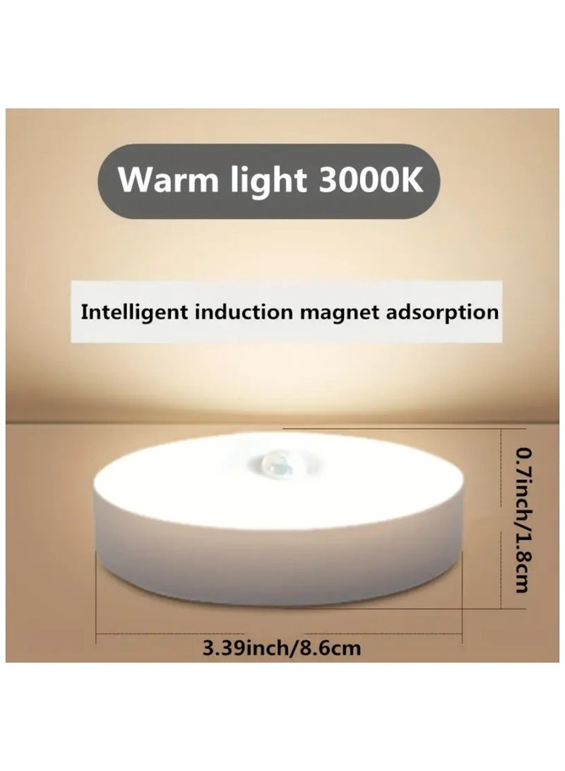 NIBEMINENT 1pc Smart Human Body Sensor Light, USB Rechargeable Night Light, Stair Light Creative Led Bedside Light, Bedroom Home Light, Student Dormitory Bookshelf Light Wardrobe Light  - Image 4