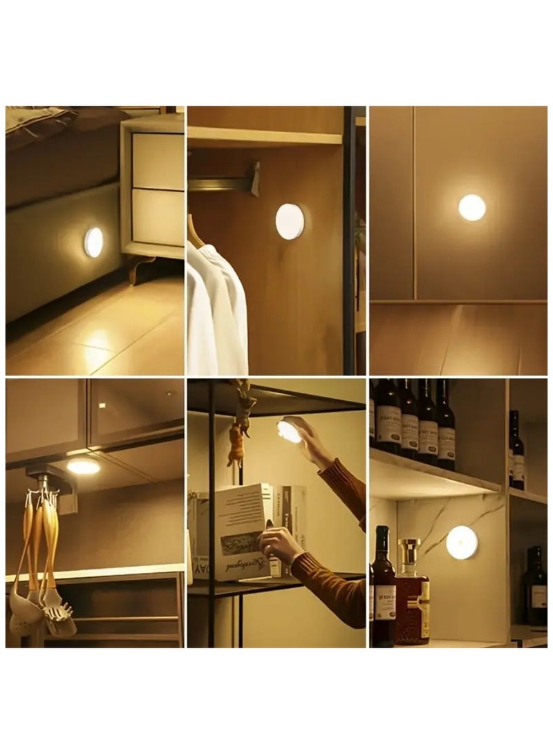 NIBEMINENT 1pc Smart Human Body Sensor Light, USB Rechargeable Night Light, Stair Light Creative Led Bedside Light, Bedroom Home Light, Student Dormitory Bookshelf Light Wardrobe Light  - Image 3