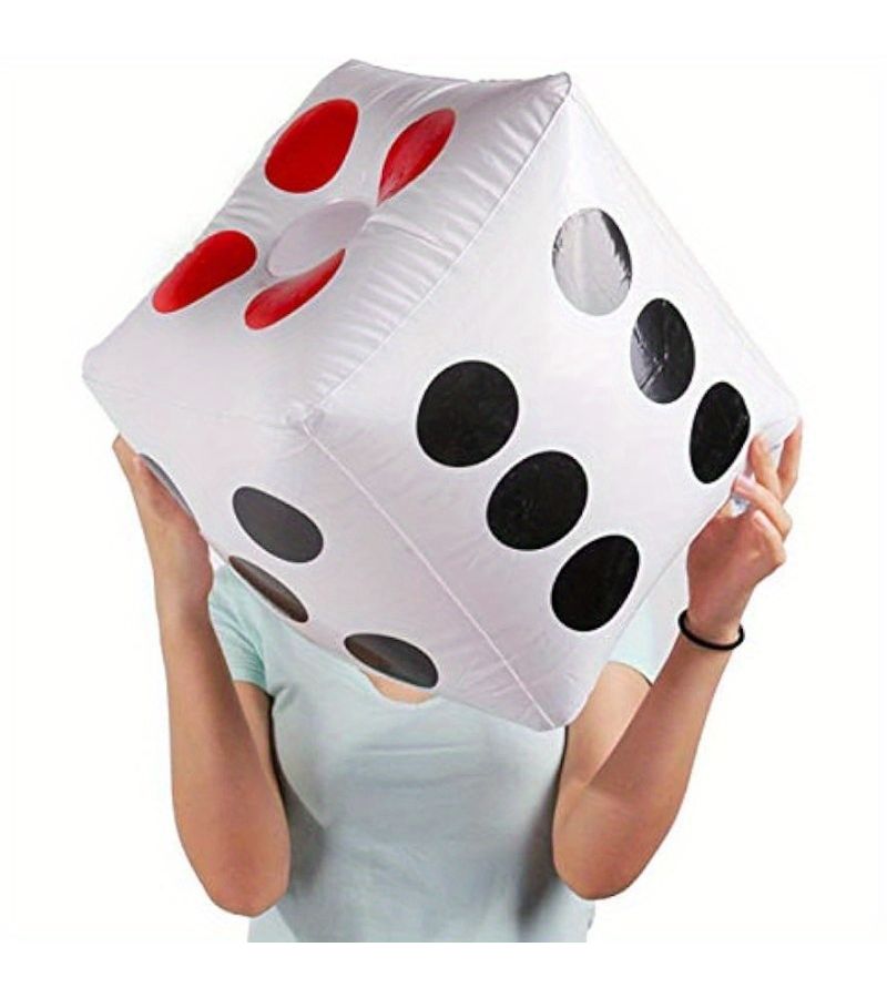Giant Inflatable Dice For Indoor Outdoor Board Games Lawn Pool 1pc - Image 1