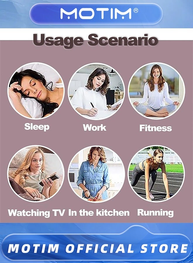 موتيم 4 قطع قضبان الانفجار بين عشية وضحاها تجعيد الشعر بدون حرارة ، قضيب تجعيد عديم الحرارة لجميع أنواع الشعر (بني ، مقاس واحد) - Image 5