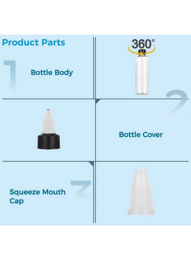 COSYOO زجاجات توابل قابلة للعصر COSYOO سعة 64 قطعة 4 أونصات - Image 3