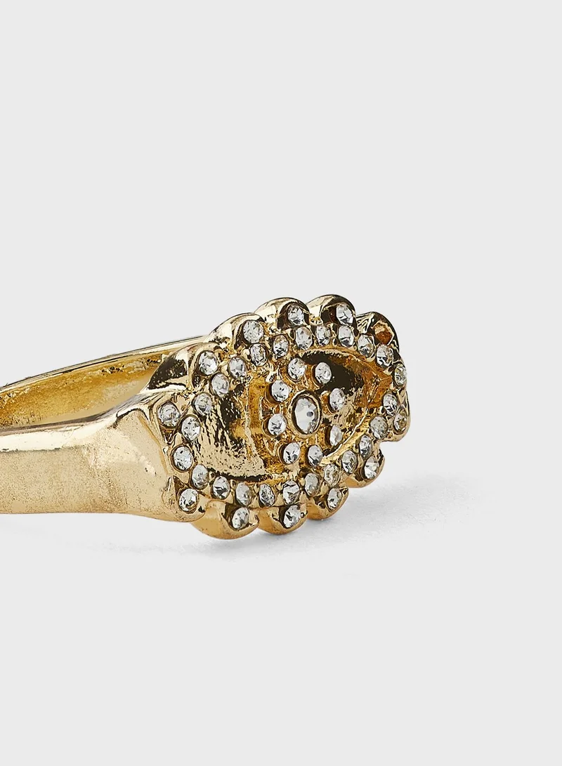 Khizana Evil Eye Rhinestone Ring