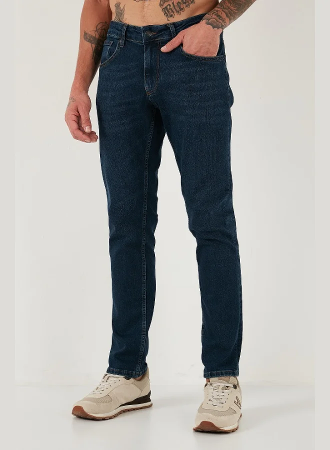 Buratti  Buratti Cotton Regular Fit Normal Waist Straight Leg Jeans Men's JEANS 2203C28PARMA for Men | Best Price UAE
