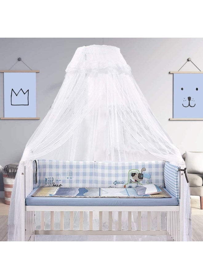 JoyLife - Baby Net Baby Toddler Bed Crib Dome Canopy Netting White - Image 1