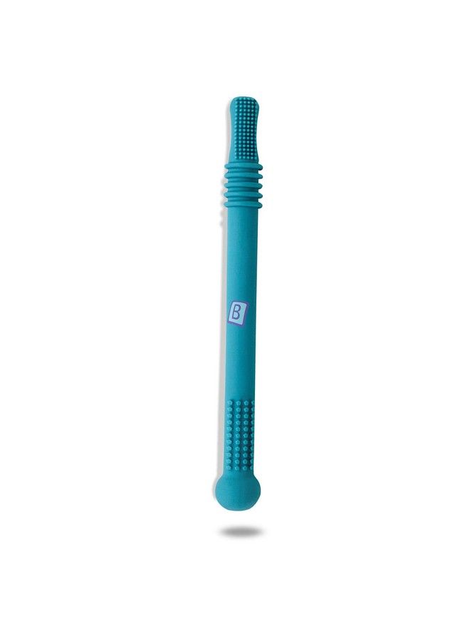 BEMBIKA Baby Teether Toys Teething Hollow Tubes Baby Teether Silicone Baby Teether Keys Baby Teether Toothbrush (Blue Color). - Image 1
