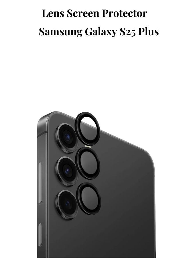 PROMASS Camera lens protector Compatible with Samsung Galaxy S25 Plus- Black - Image 1