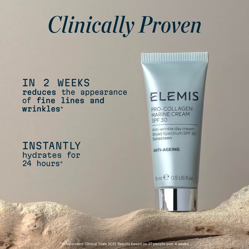 ELEMIS Pro-Collagen Marine Cream SPF 30, Lightweight Anti-Wrinkle Daily Facial Moisturizer - Image 4
