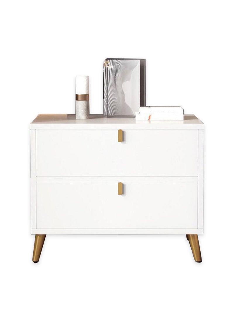 Sharpdo Sharpdo European-style Light Luxury Bedside Table with Drawers 48*40*53cm  - Image 1