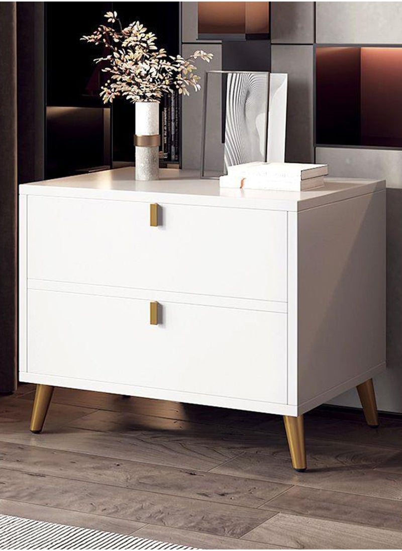 Sharpdo Sharpdo European-style Light Luxury Bedside Table with Drawers 48*40*53cm  - Image 3