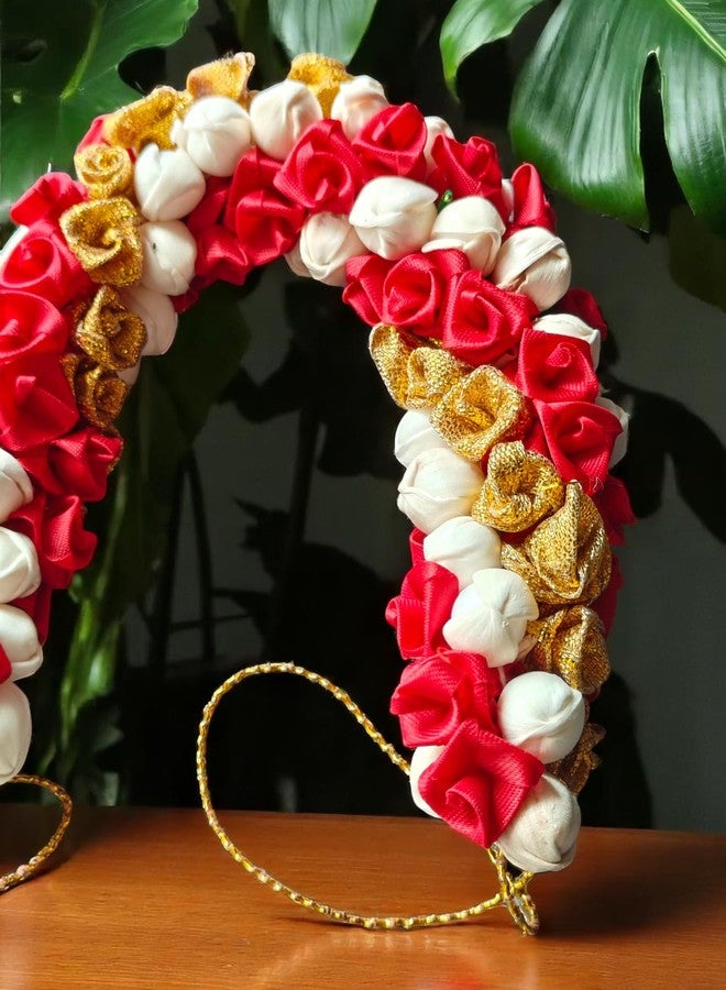 Chanderkash 1PC Artificial Gajra For Hair Bun - Mogra Gajra - Traditional Hair Bun Accessories For Women Wedding - Gajra Scrunchies For Women & Girls - Premium Jasmine Flower Hair Accessories - Image 3