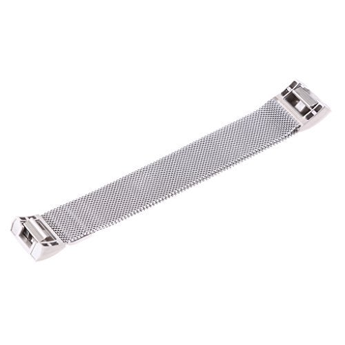 Segolike for Fitbit Charge 2 Wrist Strap, Stainless Steel Metal Mesh Writband Watchband with Unique Magnet Clasp - Silver - Image 1