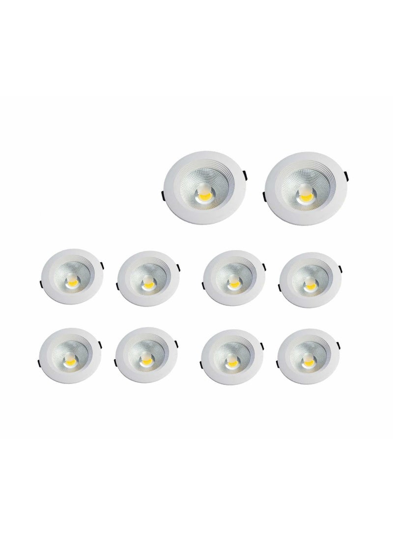 Loquat Spotlight 10cm 10W LED Yellow 10pcs - Image 1