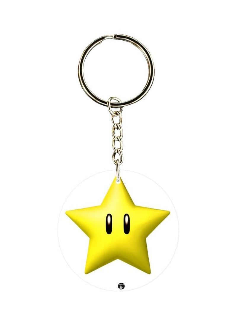 RKN Star Printed Keychain 