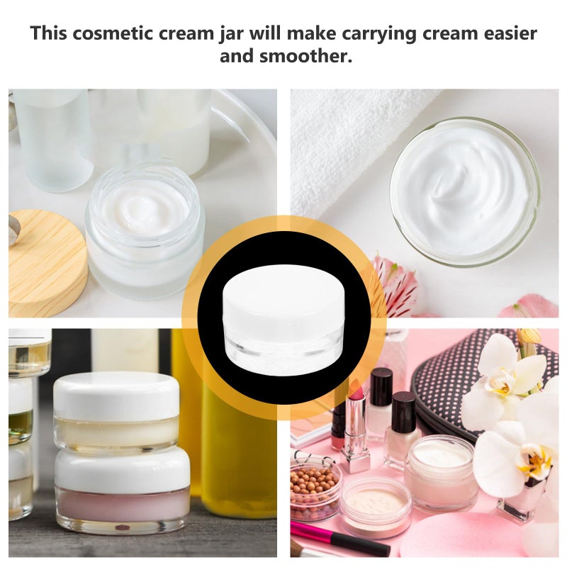 20Pcs 3G White Cosmetic Cream Jars with Lids Portable Lotion Containers for Skincare Samples Travel - Image 5