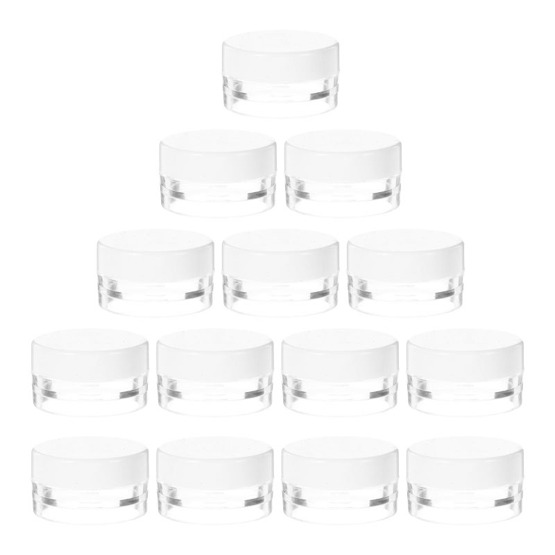20Pcs 3G White Cosmetic Cream Jars with Lids Portable Lotion Containers for Skincare Samples Travel - Image 2