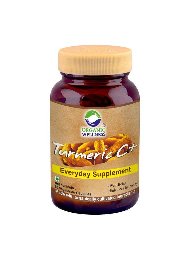 Organic Wellness Turmeric With 95% Curcumin 60 Veg Capsule Ii Strong Anti Inflammation Ii Bone & Joint Health (Pack Of 1)  - Image 1