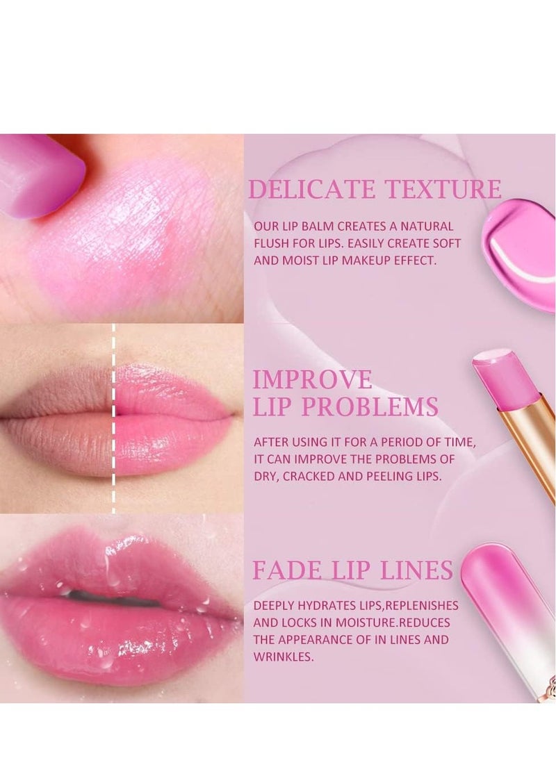 Generic Mango Tinted Lip Balms, Light Pink Lip Tint Gloss, Long Lasting Waterproof Lipstick, Tint Stain Glaze Pack Lipstick for Women Girls 3g  - Image 4