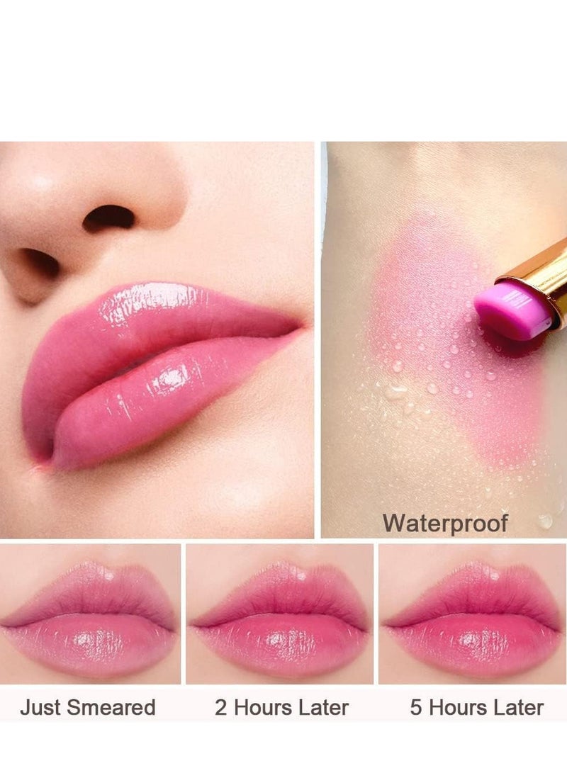 Generic Mango Tinted Lip Balms, Light Pink Lip Tint Gloss, Long Lasting Waterproof Lipstick, Tint Stain Glaze Pack Lipstick for Women Girls 3g  - Image 5