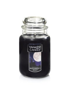 YANKEE CANDLE Midsummer S Night Scented Classic 22 Oz Large Jar Single Wick Candle Over 110 Hours Of Burn Time  - Image 1